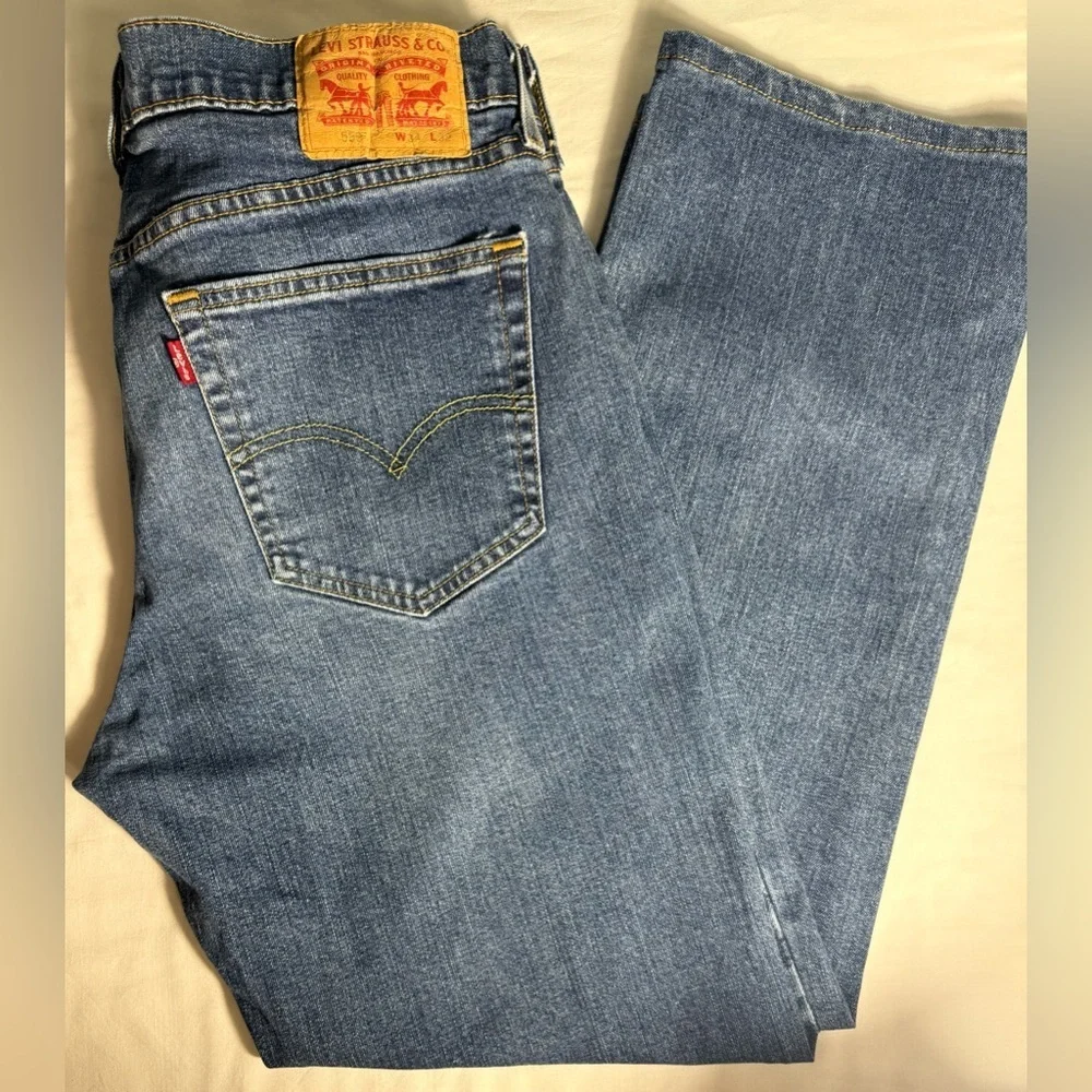 Levi's Men's Straight Jeans in Deep Blue